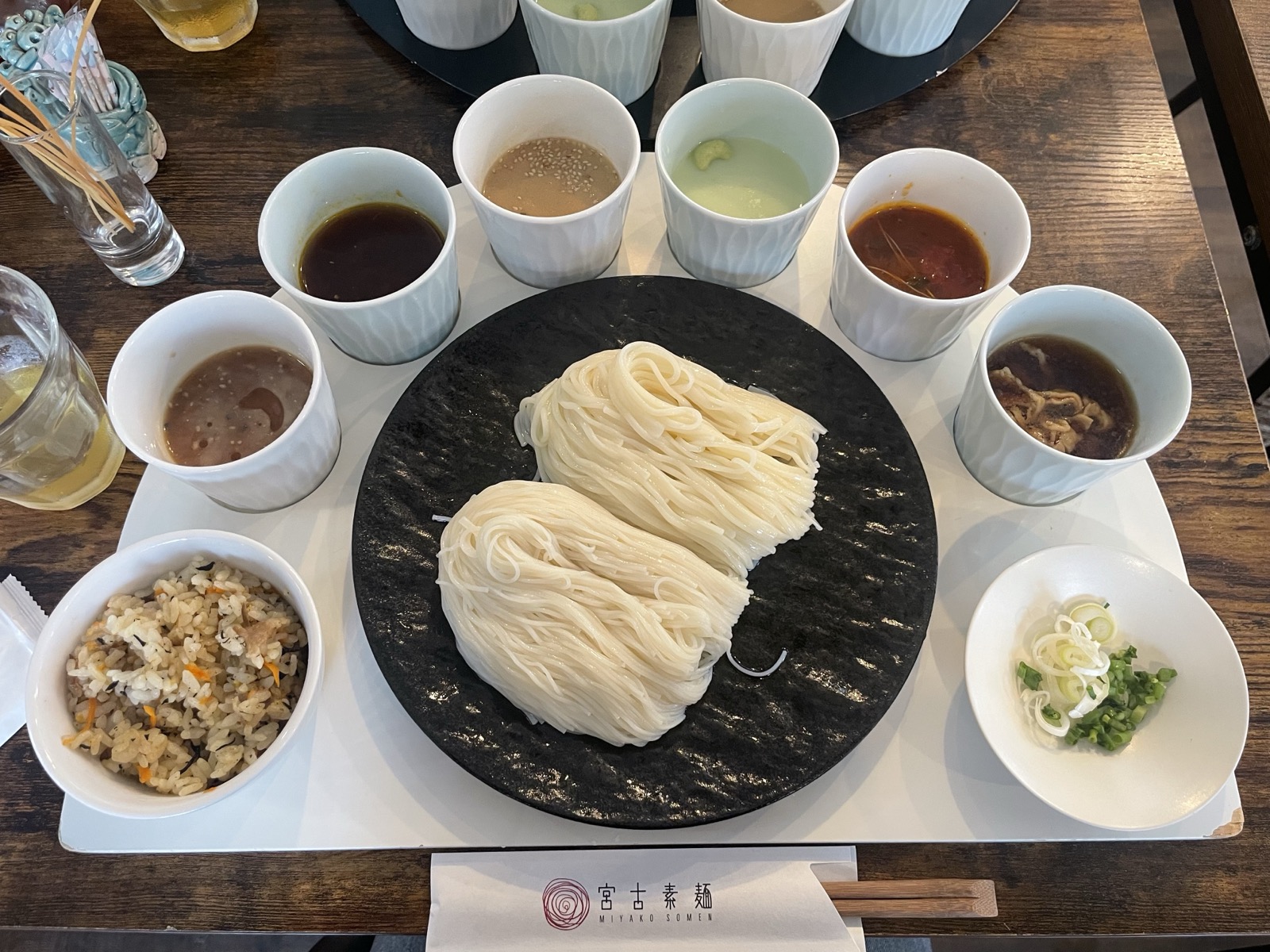 宮古素麺のランチ